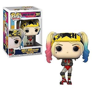 Boneco Funko Pop Birds Of Prey Harley Quinn With Roller Derby 307