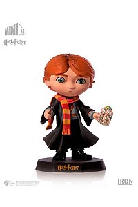 Estátua Iron Studios Minico Harry Potter Ron Weasley
