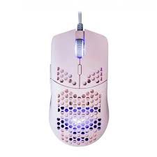 Mouse Gamer OEX Ultra Leve - Dyon-X MS322s - Rosa - 7 Botões  - 6200 DPI