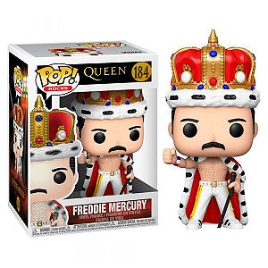 Boneco Funko Pop Rocks Queen Freddie Mercury King 184