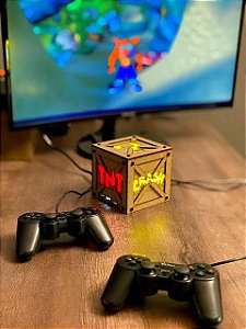 Luminária Emulador Retrobox Crash TNT com Jogos
