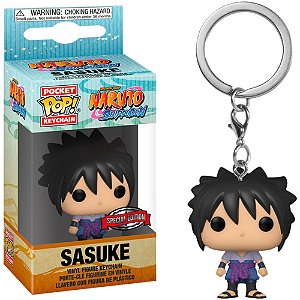 Chaveiro Funko Pocket Pop Keychain Naruto Sasuke