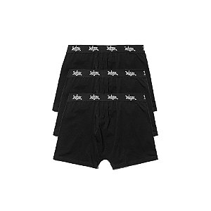SUFGANG 3-PACK  STRETCH COTTON BOXER BLACK