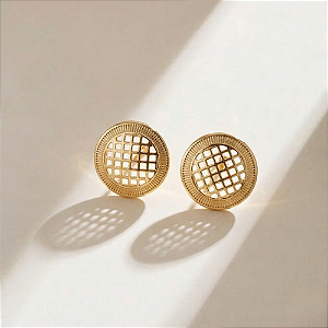 BRINCOS PEQUENOS DOURADOS DIA A DIA