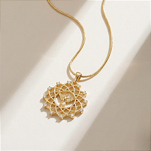 COLAR DIVINO E.SANTO RENDADO MEDIO