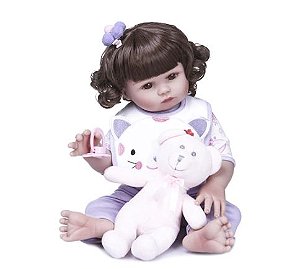 Boneca Reborn - Stella 100% Silicone (Pronta Entrega) - Dinda