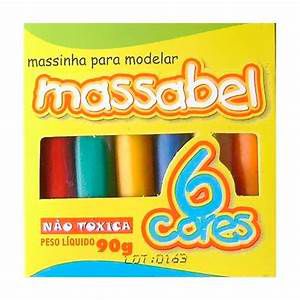 MASSA P/MODELAR C/6 CORES 90GR