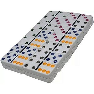 JG DOMINO COLORIDO 28PC LATA