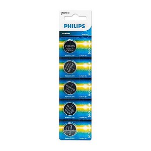 BATERIA Cr2016 3v Philips cartela com 5 unidades