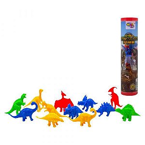 KIT DINOSSAUROS SAFARI 12PCS 7624