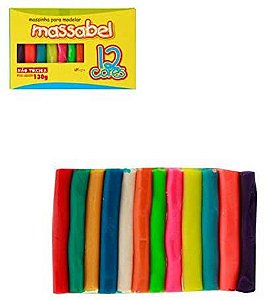 MASSA PARA MODELAR COM12 CORES 130