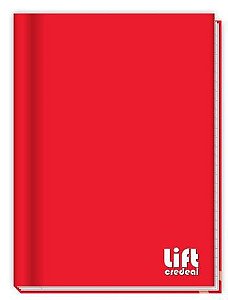 CADERNO BROCHURA  CD 1/4 VERMELHO 96FLS 20795-6  CREDEAL0