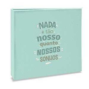 ALBUM SCRAP BOOK QUADRADO FERRAGEM 20 FOLHAS PAPEL BRANCO - 899
