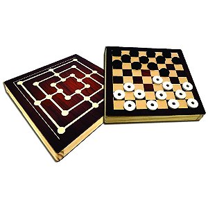 Jogo Ludo - Jogo De Tabuleiro De Madeira - Lindo! - R$ 55