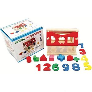 BRINQUEDO EDUCATIVO CASINHA DIVERTIDA ENCAIXE DE MDF