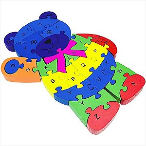 QUEBRA- CABEÇA EM MDF URSO COM 26 Peças - Toy Mix