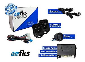 ALARME AUTOMOTIVO FKS 902 PLUS COM 2 CONTROLES PARA CARRO
