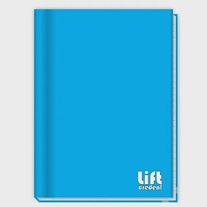 CADERNO BROCHURA CAPA DURA 1/4 48FLS AZUL 207864
