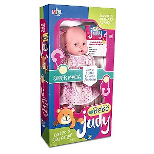 BONECA BEBE JUDY BRANCA 43CM
