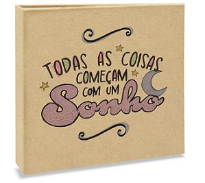 ALBUM  SCRAP BOOK QUADRADO  20 FOLHAS PAPEL BRANCO - 610