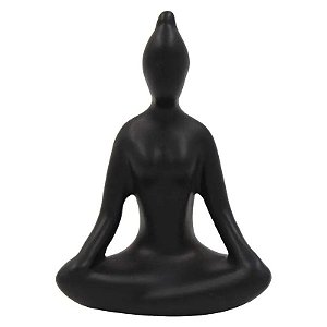 JOGO YOGA COM 3 PEÇAS 7X5 CM DE PORCELANA