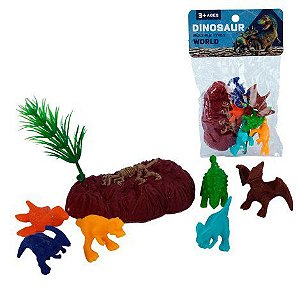 Kit Animais de Plastico Dinossauros