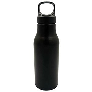 GARRAFA 650ML PRETA DE  ALUMINIO
