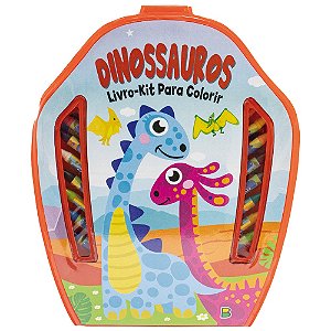 LIVRO KIT PARA COLORIR DINOSSAUROS