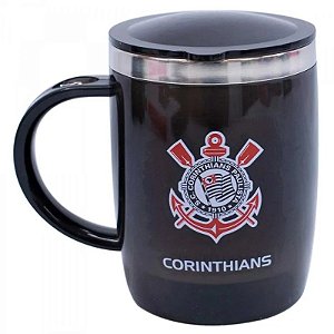 CANECA TERMICA 450ML CORINTHIANS OFICIAL
