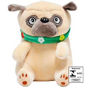 BICHO DE PELUCIA CACHORRO PUG 20CM