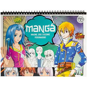 LIVRO MANGA  IMAGINE E CRIE- AZUL
