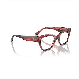 Óculos Armação Vogue Feminino Havana Vermelho 54mm