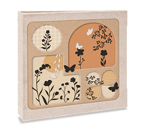 Album Scrap Book Quadrado Ferragem 20Folhas Papel Kraft 601