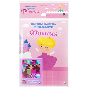LIVRO E QUEBRA-CABECA DESLIZANTE PRINCESAS
