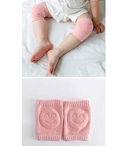 JOELHEIRA COTOVELEIRA TECIDO PARA BEBE 1 PAR  ROSA