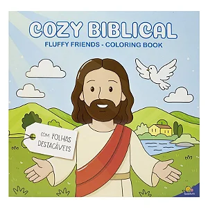 LIVRO DE COLORIR FLUFFY FRIENDS  COZY BIBLICAL