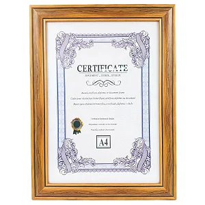 PORTA RETRATO PARA FOTO E CERTIFICADO21X29,7CM MDF