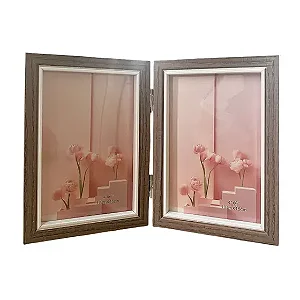 PORTA RETRATO PARA FOTO 10X15CM DUPLO