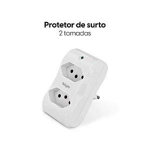 PROTETOR SURTO (DPS) 2P+T 10A 2 TOM BIVOLT