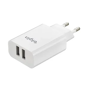 CARREGADOR USB PARA TOMADA E BIVOLT 2 USB 2A 10W
