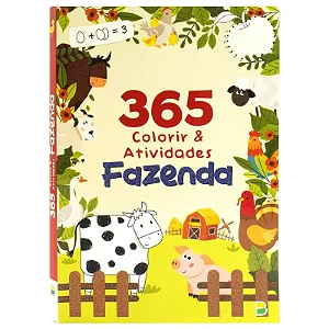 LIVRO COM 365 ATIVIDADES COLORIR VIDA NA FAZENDA