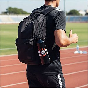 Garrafa Alumínio Com Prendedor 500ml  Corinthians Oficial