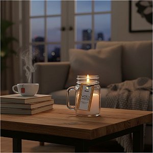 Vela Aromática Color 7x4cm em Vidro