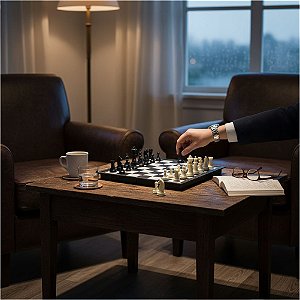 Jogo de Xadrez Magnético 25cm em Plástico