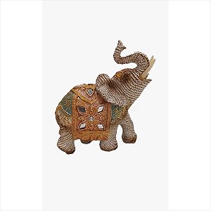 Elefante Marroquino em Resina 13cm