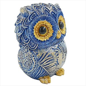 Coruja Decorativo 10x7cm em Resina
