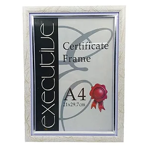 Quadro Certificado A4 21x29,7cm em Plástico Sanxia
