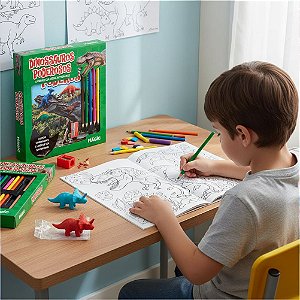 LIVRO COLORIR DINOSSAUROS PODEROSOS