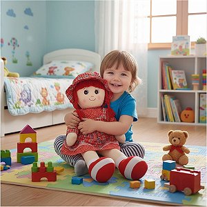 BONECA DE PANO 46CM POLIESTER