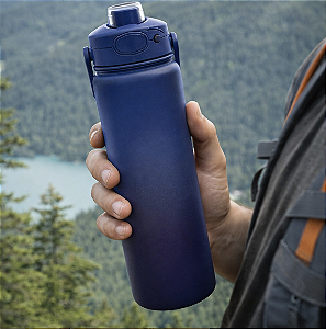 GARRAFA TERMICA 700ML AZUL INOX